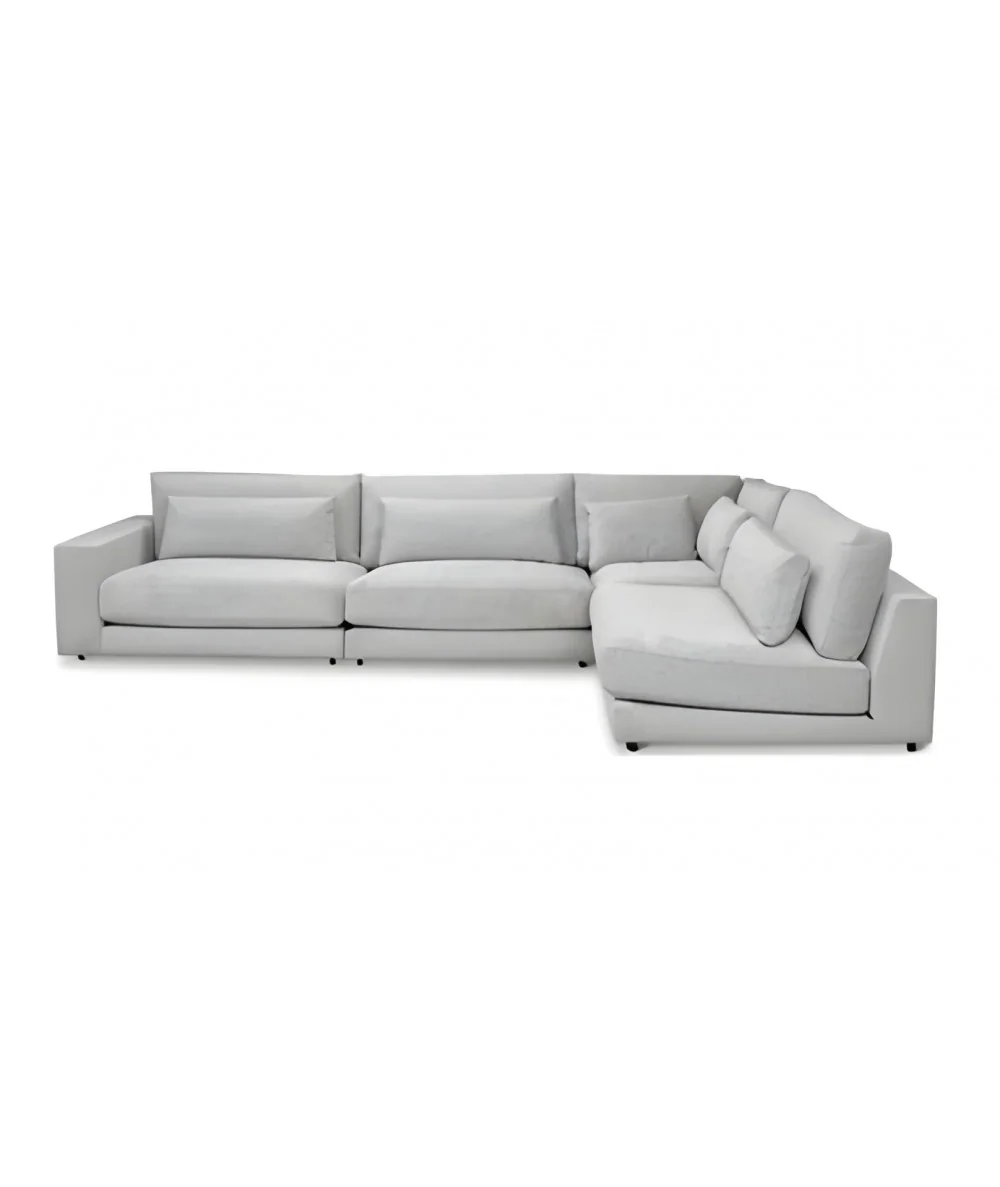 Corner sofa modular Poetic one arm with goose down 345 x 220-240cm