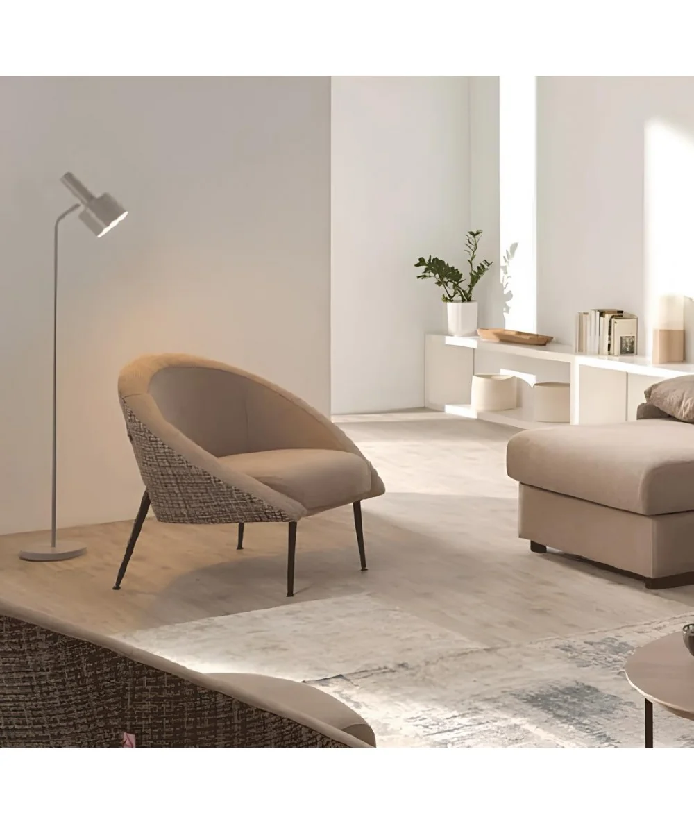 Lounge Αrmchair Idra upholstered with fabric of your choice 82 x 82cm