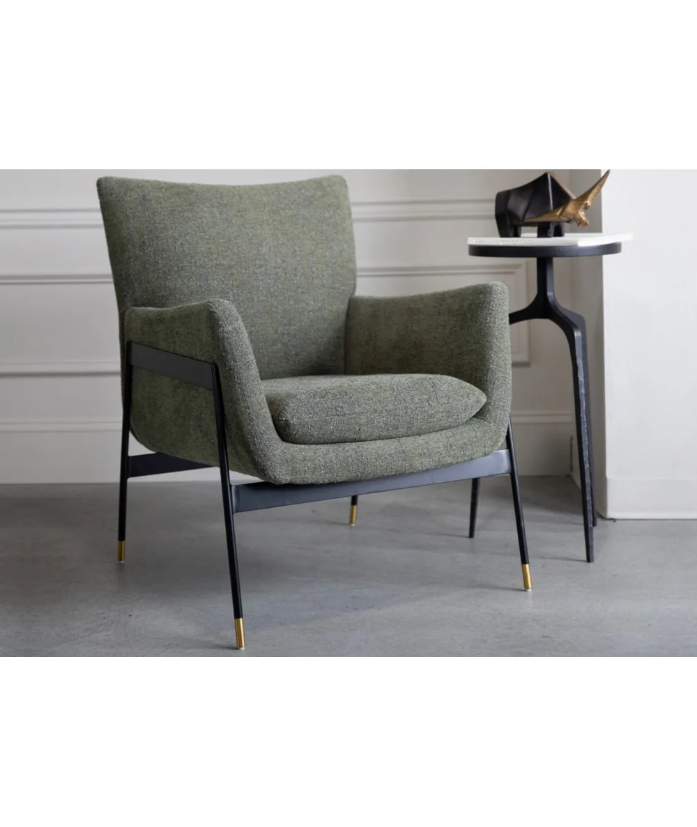Armchair Leah with metal frame with fabric of your choice 69 x 78cm