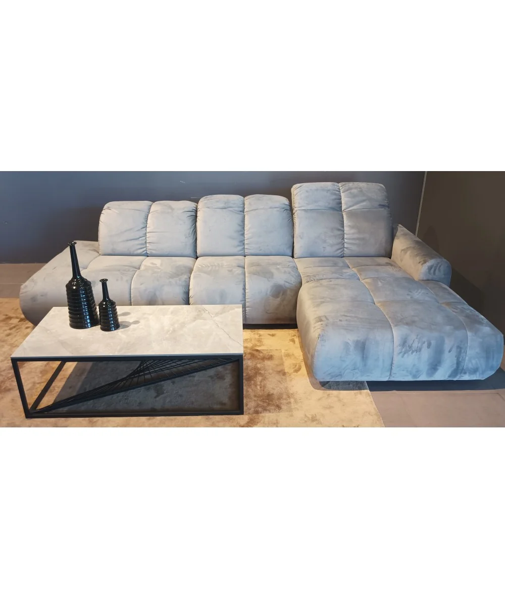Corner sofa modular Bullet Open End with recliner 315 x 195cm