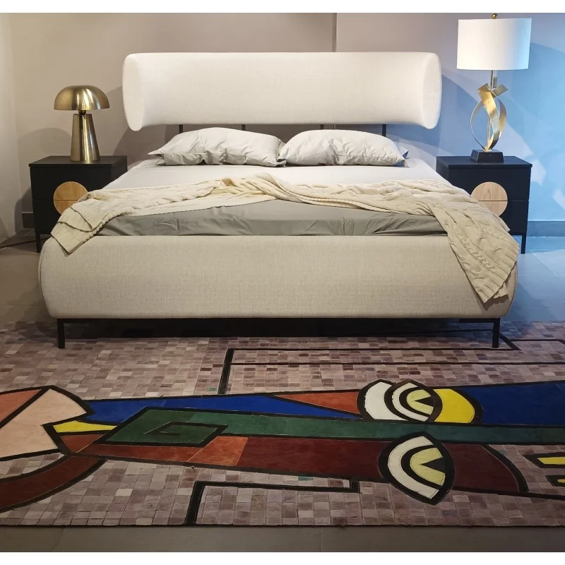 Bed Ovalo with fabric of your choice for mattress 160 - 180 x 200cm