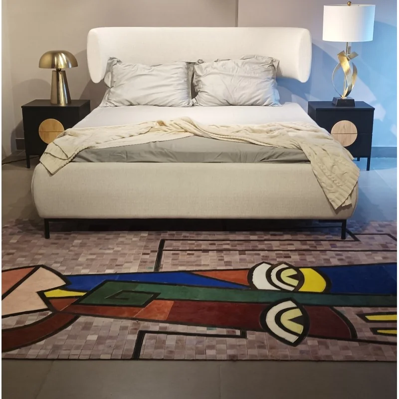 Bed Ovalo with fabric of your choice for mattress 160 - 180 x 200cm