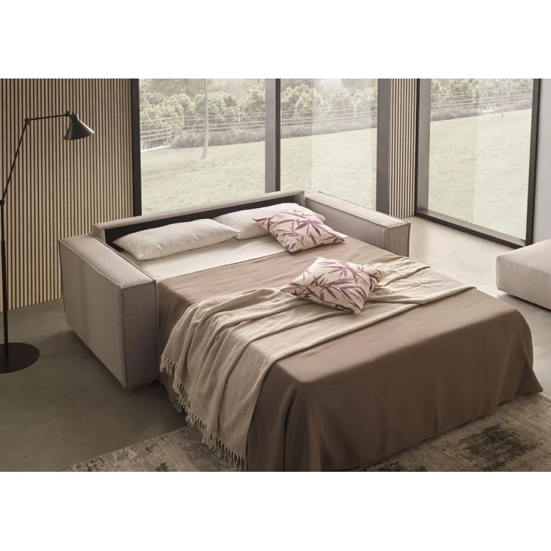 Sofa bed Marco fabric of your choice with matress 120-140-160 x 200cm