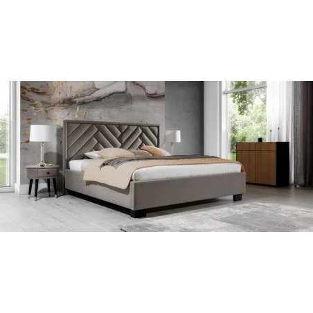 Bed Bed77 with fabric of your choice for mattress 160 - 180 x 200cm