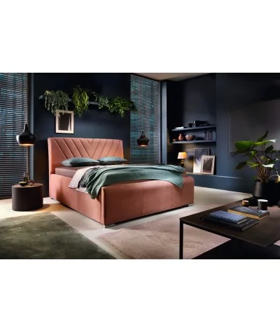 Bed Nevada storage fabric of your choice for mattress 160-180 x 200cm