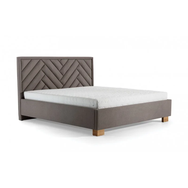 Bed Bed77 storage and fabric of your choice for mattress 160-180x200cm