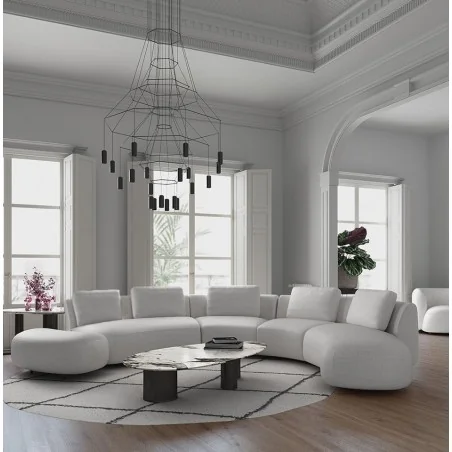 Καναπές Domani Full Back By Enrique Marti ημικυκλικός 390-480 x 190cm
