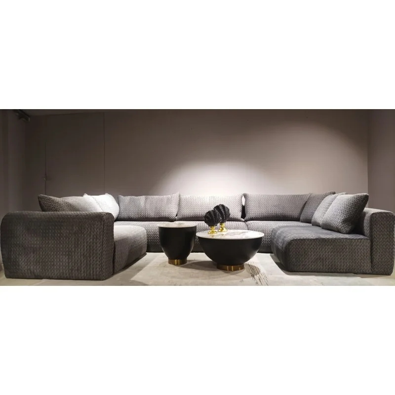 Corner Sofa modular Elle U-shape 240 x 390-430 x 195cm