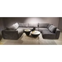 Corner Sofa modular Elle U-shape 240 x 390-430 x 195cm