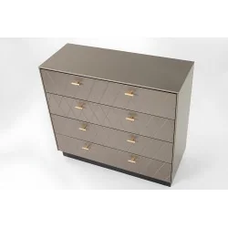 Dresser Diamond perled lacquered with four drawers 102 x 42 x 91cm