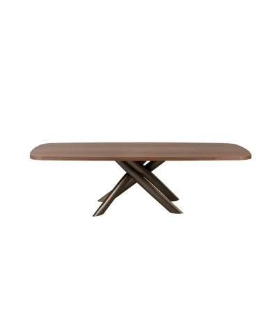 Dining table Style solid walnut wood top 200 x 100cm & 250-300 x 120cm