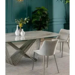 Dining table Tenso with porcelain top 180x90 200x100 250-300x120cm