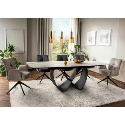 Extendable dining table Infinity Cloud ceramic top 160(200/240)x95cm