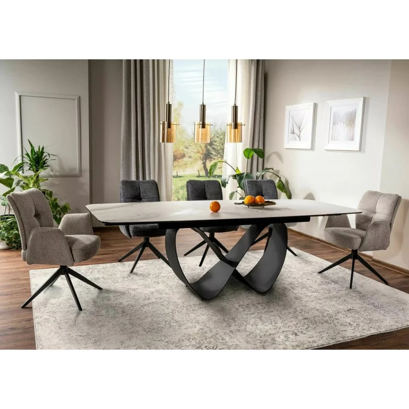 Extendable dining table Infinity Cloud ceramic top 160(200/240)x95cm