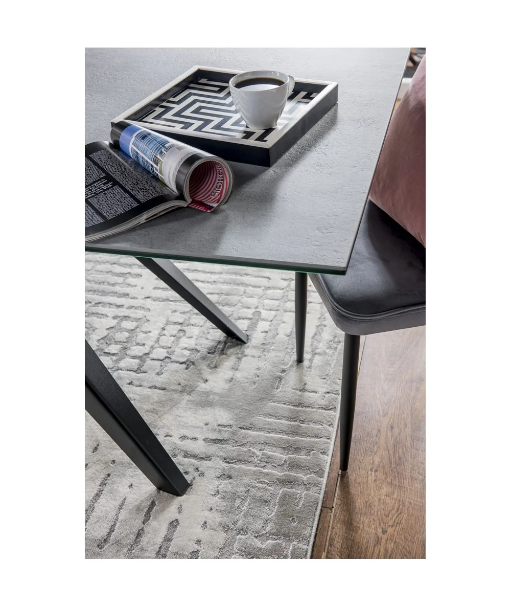 Τραπέζι Julietta XL πέτρωμα χαλαζία ορθογώνιο 260-280x110 & 300x115cm