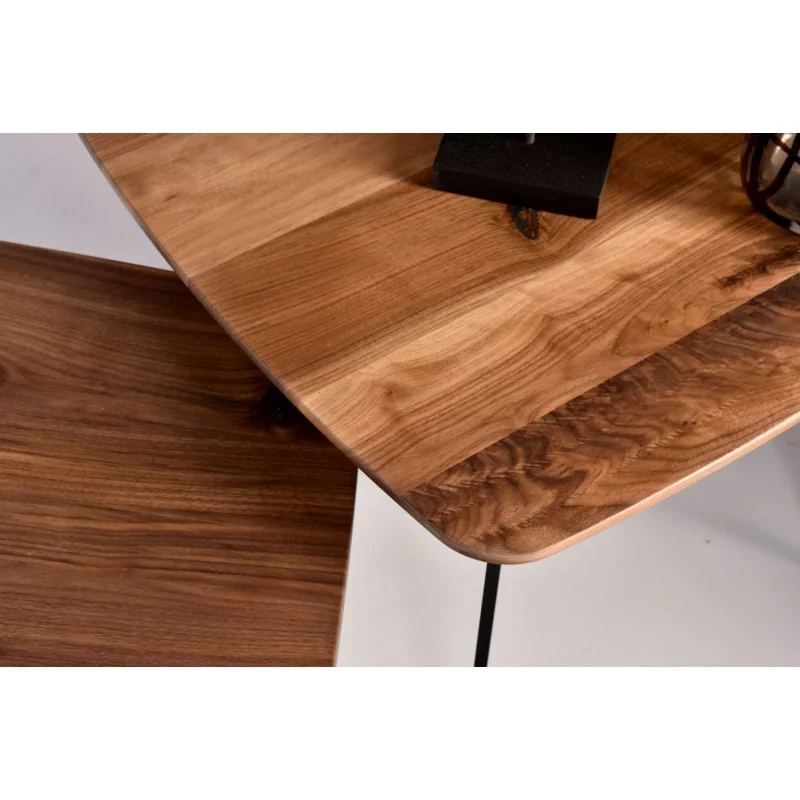 Coffee table Lexus of solid oak or walnut wood 130 x 65cm