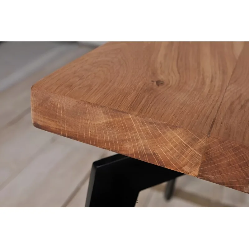 Coffee table Spider of solid oak-walnut wood 90 x 90cm & 120 x 70cm