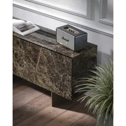 Μπουφές Monolite Emperador εφέ μαρμάρου με 4 πόρτες 230 x 45 x 78cm