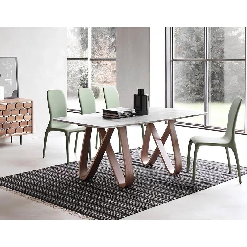 Dining table Butterfly Carrara marble top 200x100cm & 250-300x120cm