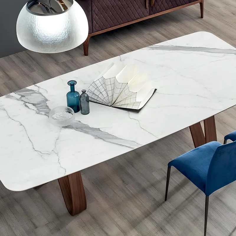 Dining table Butterfly Carrara marble top 200x100cm & 250-300x120cm