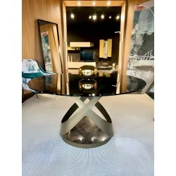 Round Dining Table Capri Bronze with crystal top ⌀140cm ⌀160cm ⌀180cm