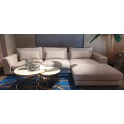 Corner Sofa modular Poetic with goose down 290-345-365-390 x 205cm