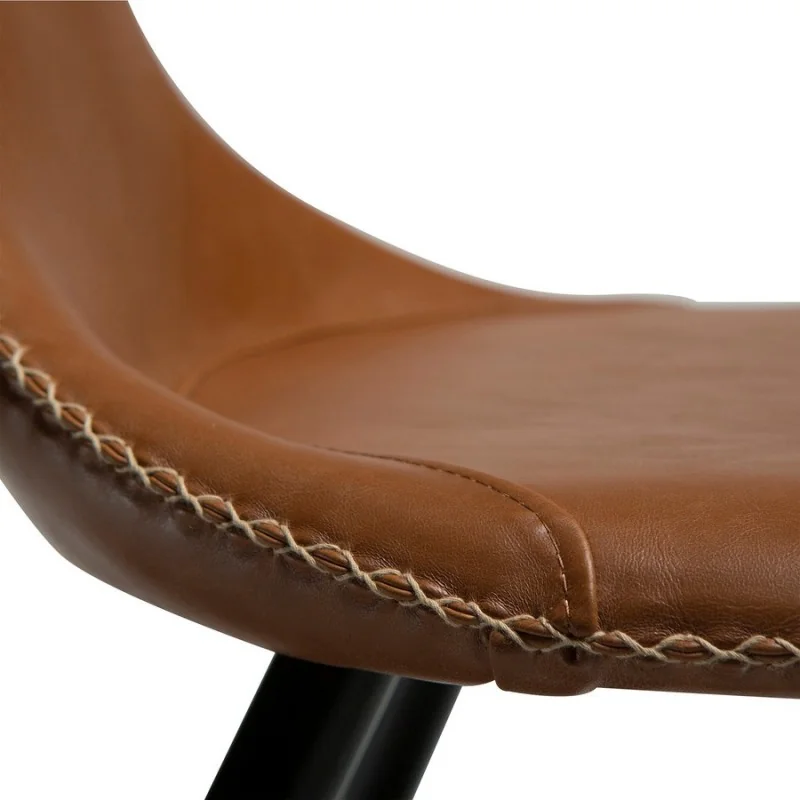 Chair Flair by Sanne Protin upholstered with faux leather 64x56x82cm