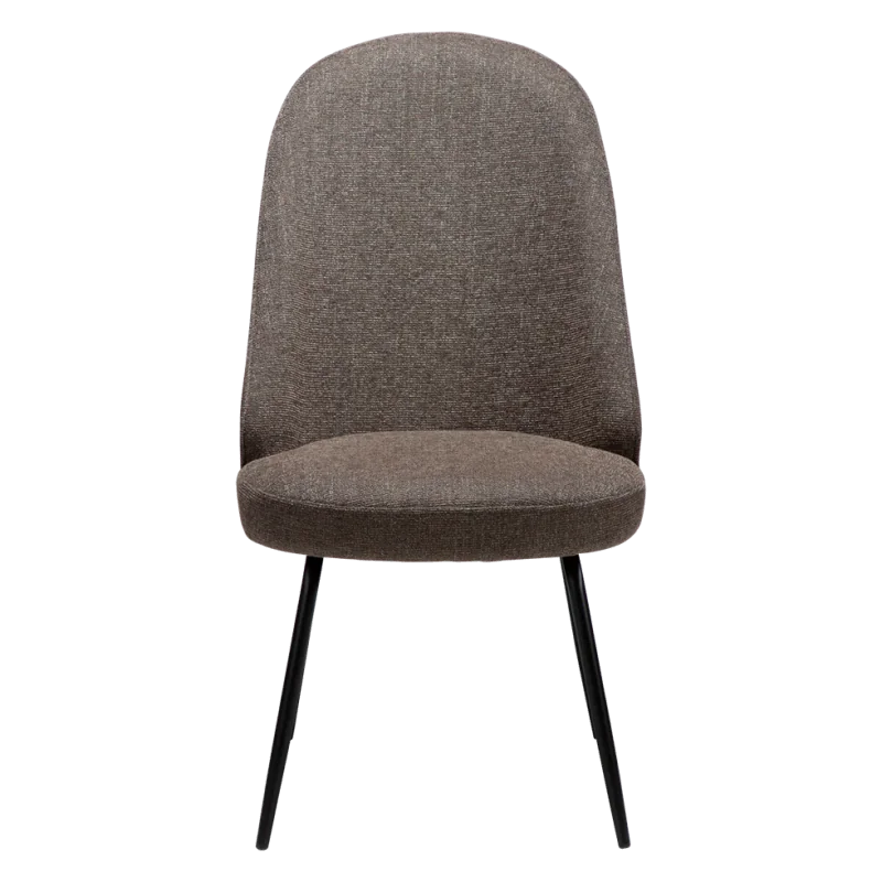 Chair Utopia Black frame by Says Who with boucle fabric 54 x 63 x 99cm