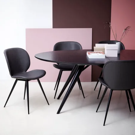 Chair Cloud by Marianne Bjarløv upholstered of faux leather 50x55x84cm