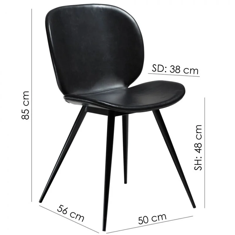Chair Cloud by Marianne Bjarløv upholstered of faux leather 50x55x84cm