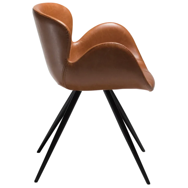 Chair Gaia by Finn Nielsen upholstered with faux leather 56x57x76cm
