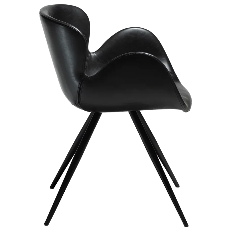 Chair Gaia by Finn Nielsen upholstered with faux leather 56x57x76cm