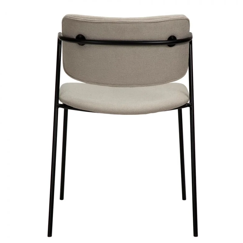 Chair Zed upholstered with fabric by Steffensen & Würtz 53 x 55 x 81cm