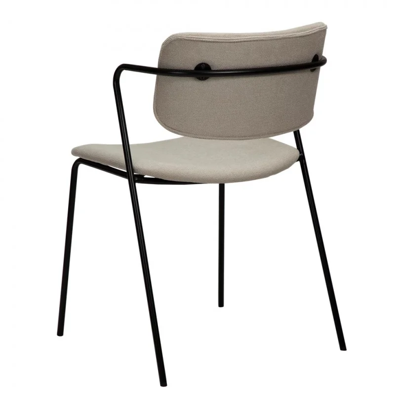 Chair Zed upholstered with fabric by Steffensen & Würtz 53 x 55 x 81cm