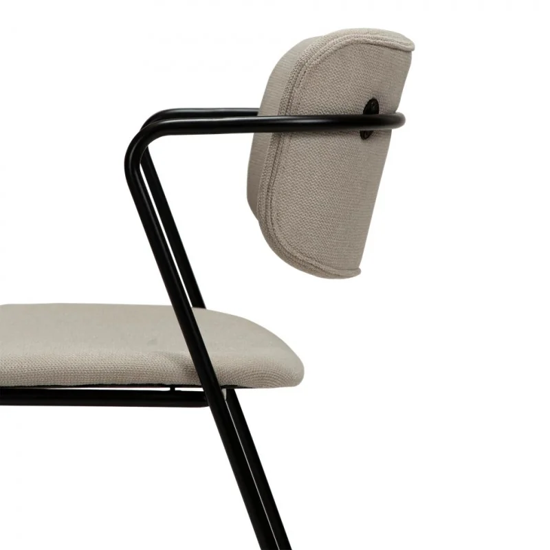Chair Zed upholstered with fabric by Steffensen & Würtz 53 x 55 x 81cm
