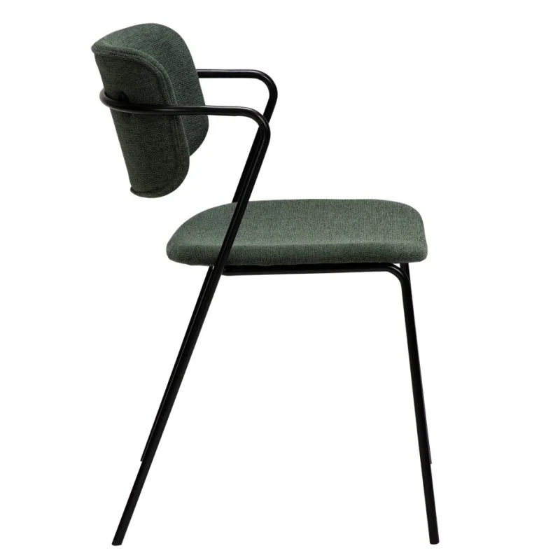 Chair Zed upholstered with fabric by Steffensen & Würtz 53 x 55 x 81cm