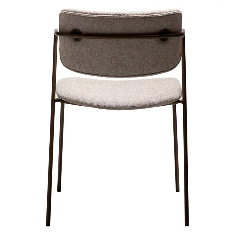 Chair Zed with boucle fabric by Steffensen & Würtz 53 x 55 x 81cm