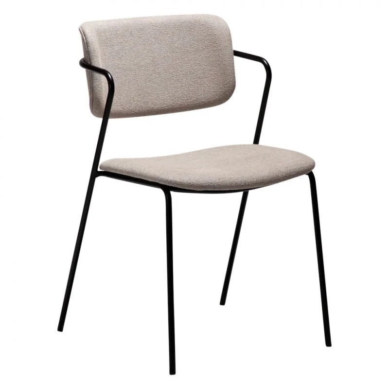 Chair Zed with boucle fabric by Steffensen & Würtz 53 x 55 x 81cm