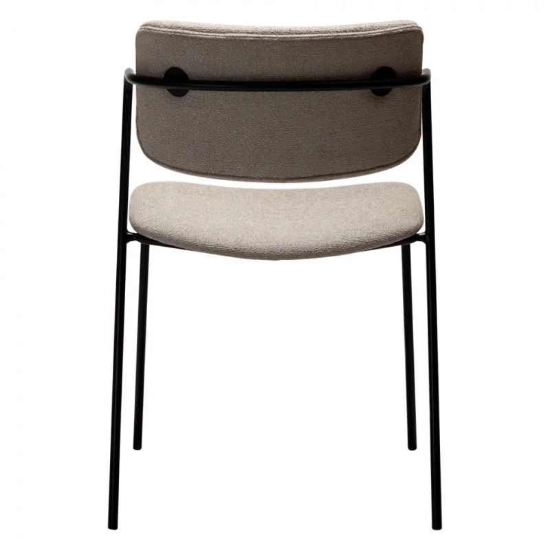 Chair Zed with boucle fabric by Steffensen & Würtz 53 x 55 x 81cm