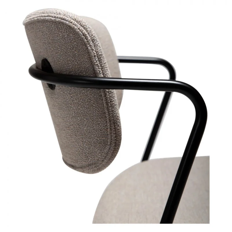 Chair Zed with boucle fabric by Steffensen & Würtz 53 x 55 x 81cm