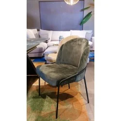 Chair Aster black frame with fabric of your choice 56 x 52 x 82cm