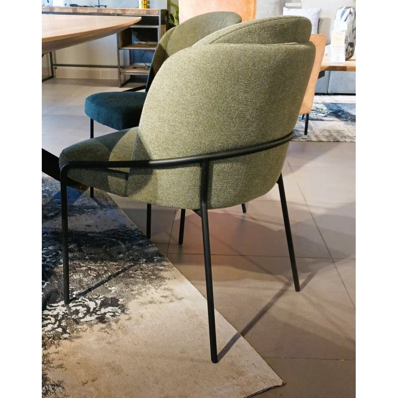 Chair Aster black frame with fabric of your choice 56 x 52 x 82cm