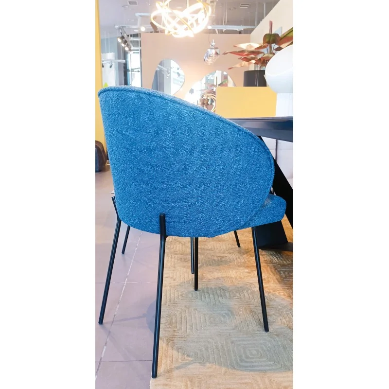 Chair wirh arms Altura black frame with your's choice fabric 62x58x82