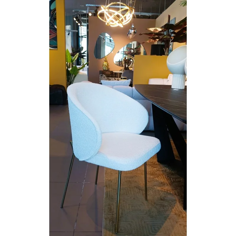 Καρέκλα με μπράτσα Altura gold frame με ύφασμα επιλογής σας 62x58x82cm