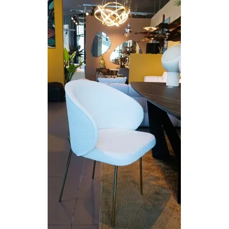 Καρέκλα με μπράτσα Altura gold frame με ύφασμα επιλογής σας 62x58x82cm