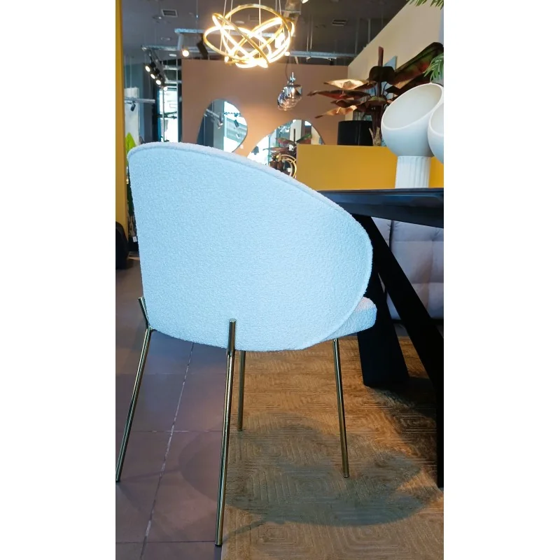 Chair wirh arms Altura gold frame with your's choice fabric 62x58x82cm