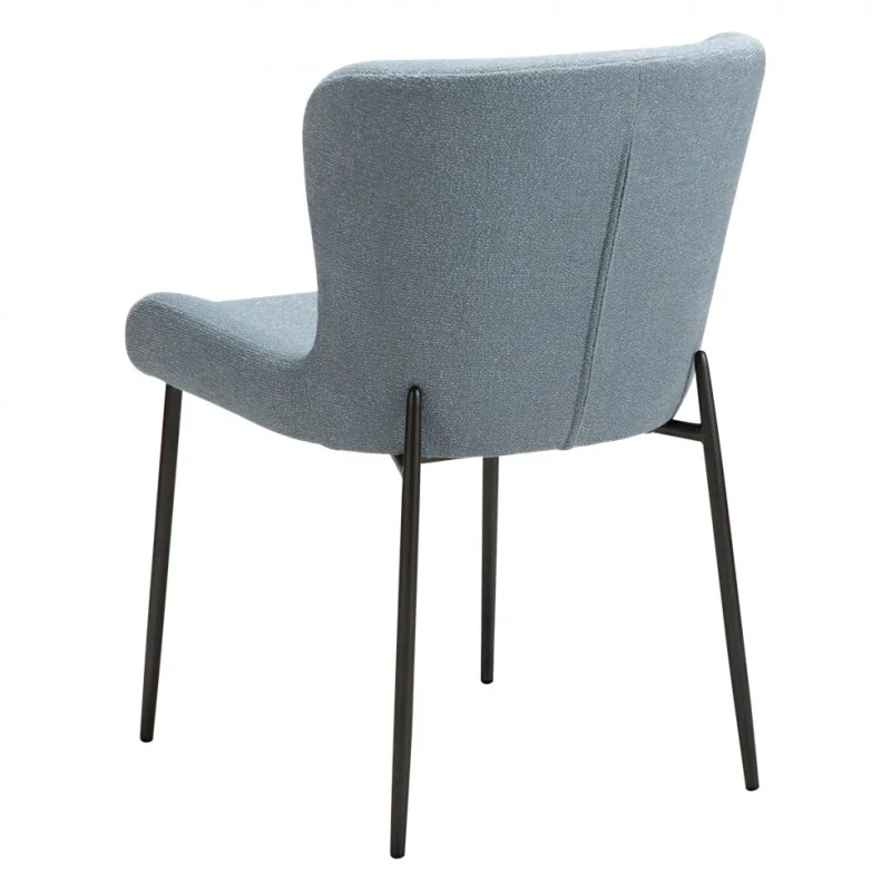 Chair Glam Brass Frame by Sanne Protin with boucle fabric 50x61x81cm