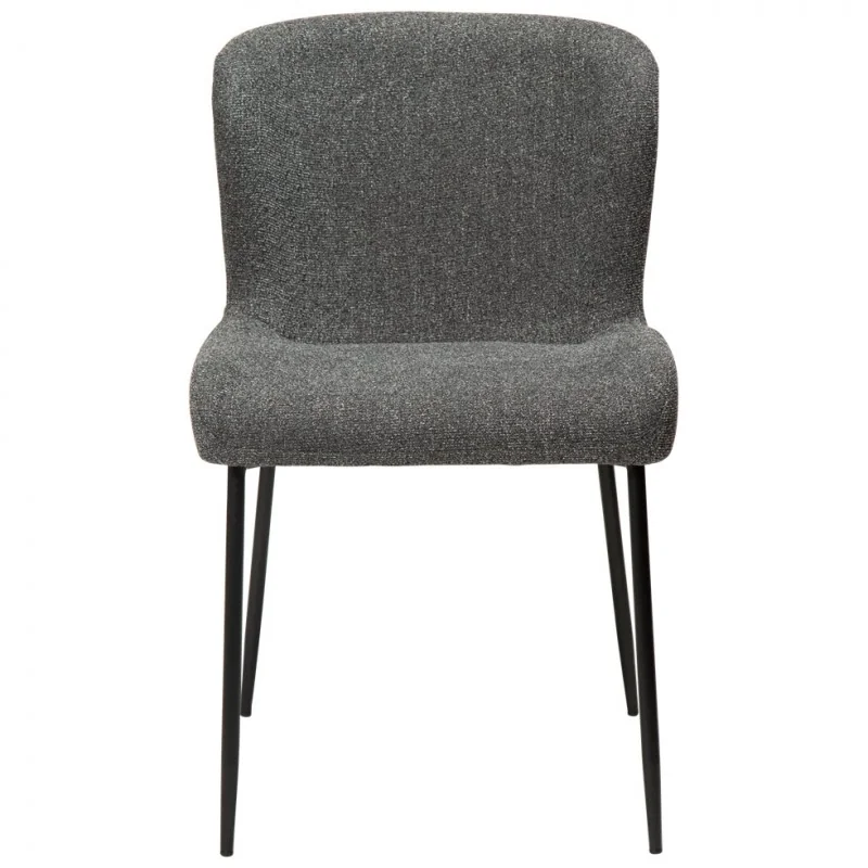 Chair Glam Black Frame by Sanne Protin with boucle fabric 50x61x81cm