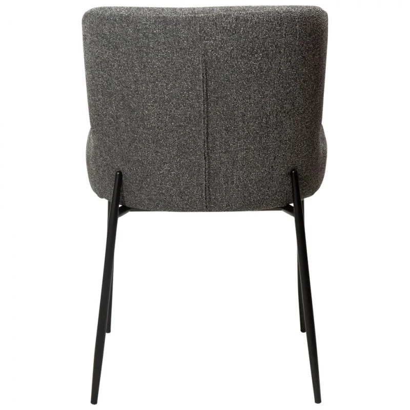 Chair Glam Black Frame by Sanne Protin with boucle fabric 50x61x81cm