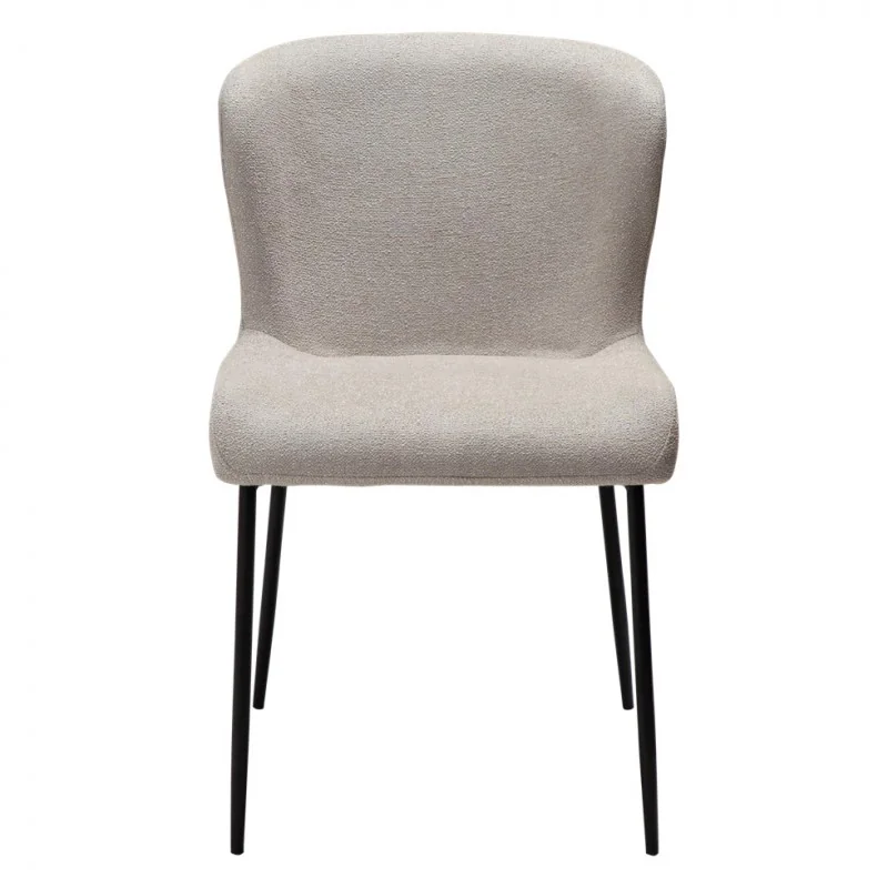 Chair Glam Black Frame by Sanne Protin with boucle fabric 50x61x81cm